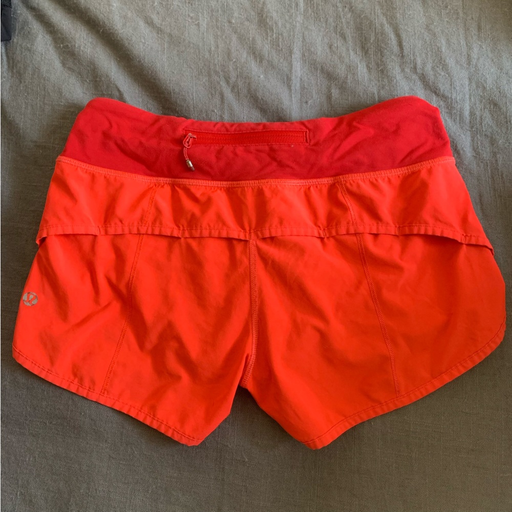 Lululemon Speed Up Shorts Solar Orange